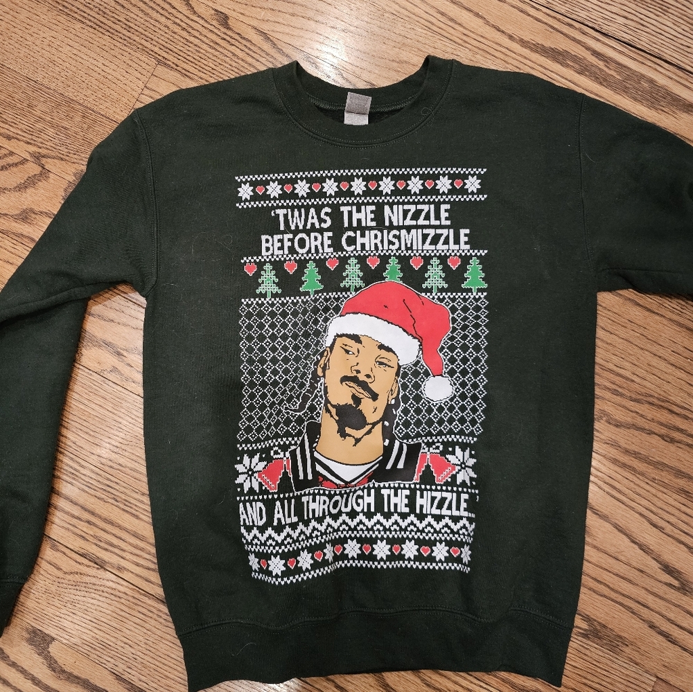 Green Snoop Dog Christmas Sweatshirt